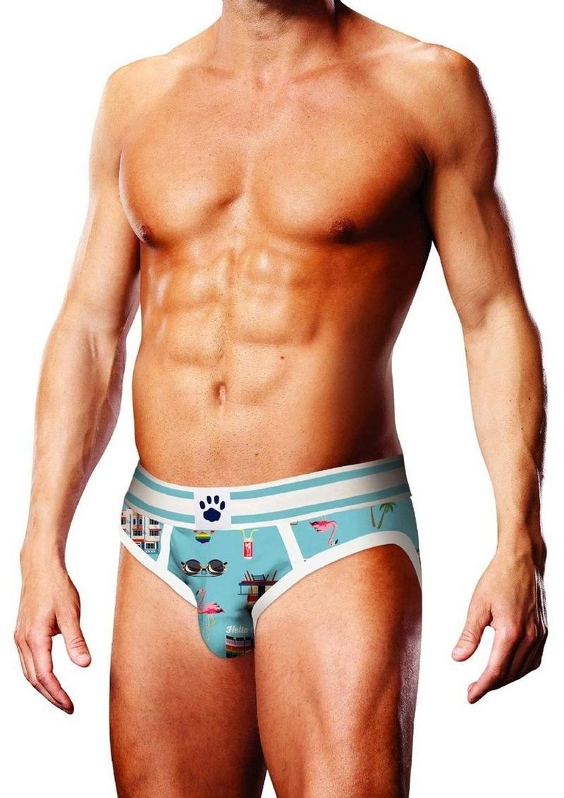 Load image into Gallery viewer, Prowler Miami Brief - Blue/Multicolor - XSmall
