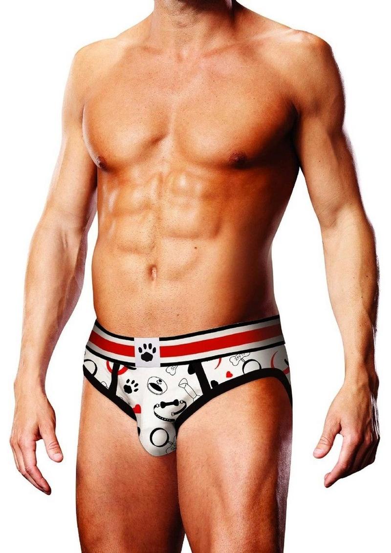 Load image into Gallery viewer, Prowler Puppie Print Brief - Black/White - XLarge
