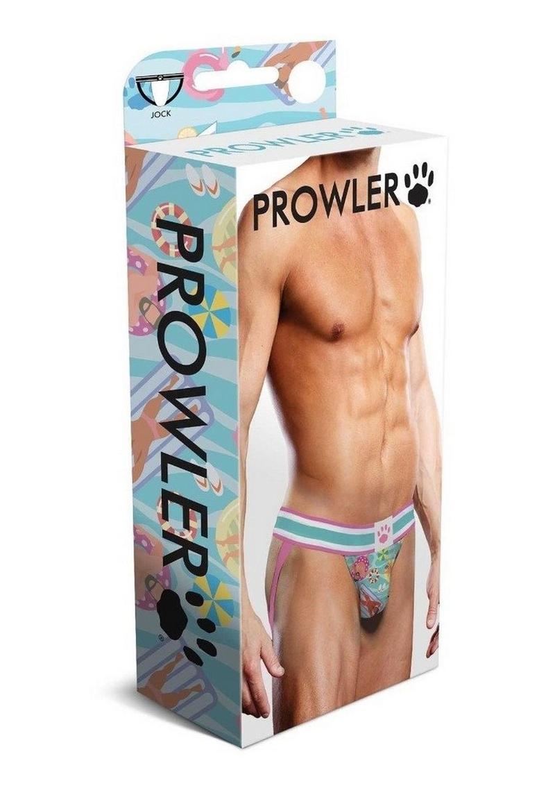 Load image into Gallery viewer, Prowler Swimming Jock - Blue/Multicolor - Small
