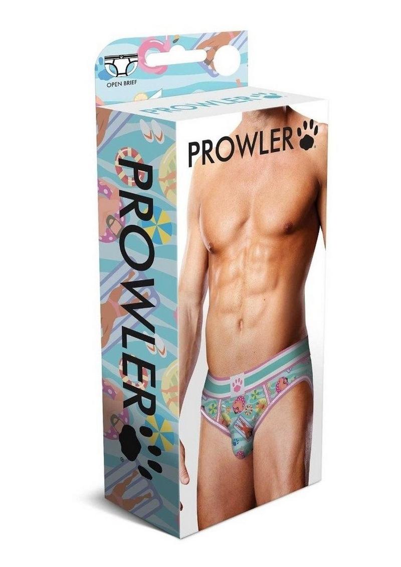 Load image into Gallery viewer, Prowler Swimming Open Brief - Blue/Multicolor - Small
