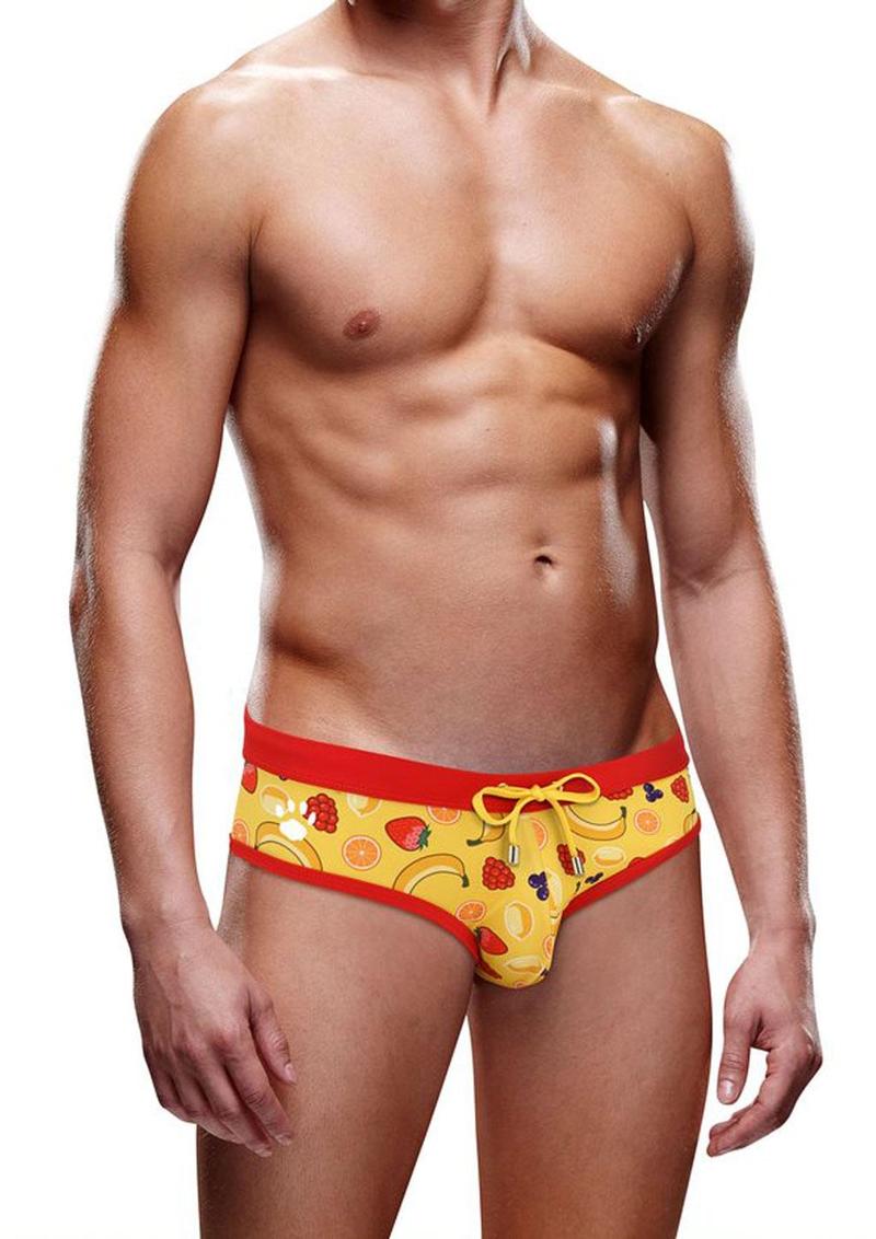 Load image into Gallery viewer, Prowler Swim Brief Fruit - Yellow - Small
