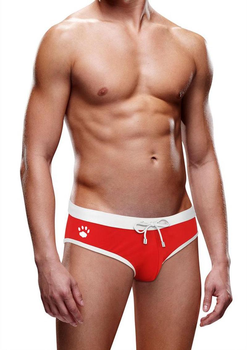 Load image into Gallery viewer, Prowler Swim Brief - Red - Medium
