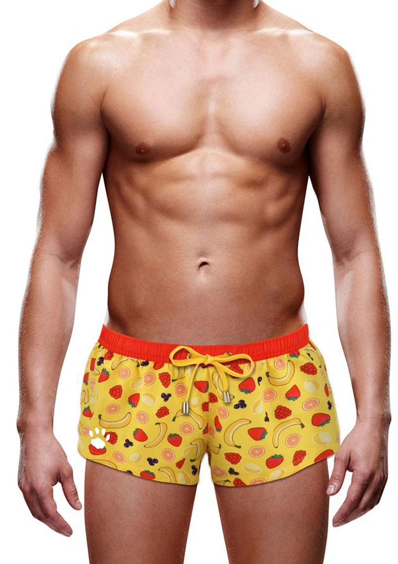 Load image into Gallery viewer, Prowler Swim Trunk Fruit - Yellow - Small
