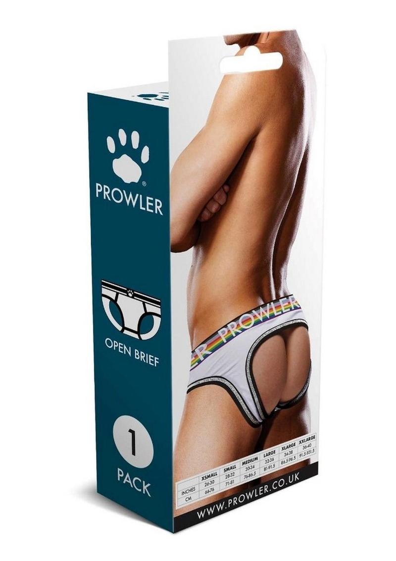 Load image into Gallery viewer, Prowler White Oversized Paw Open Brief
