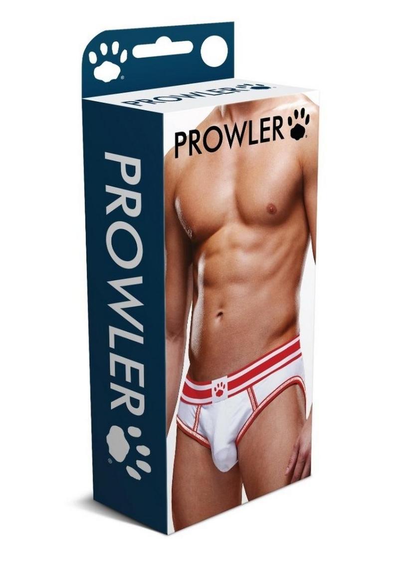 Load image into Gallery viewer, Prowler White/Red Open Brief - Red/White - Small
