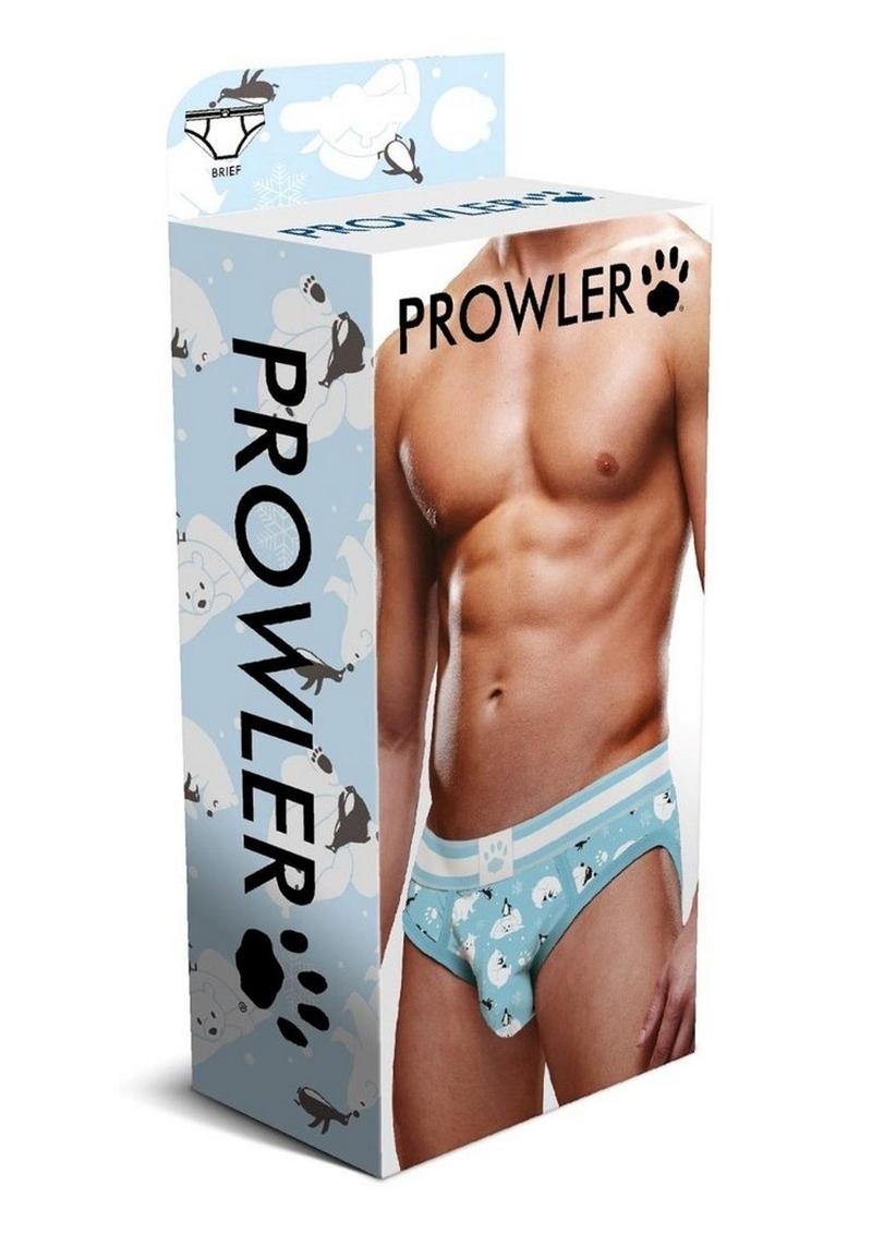 Load image into Gallery viewer, Prowler Winter Animals Brief - Blue/White - XSmall
