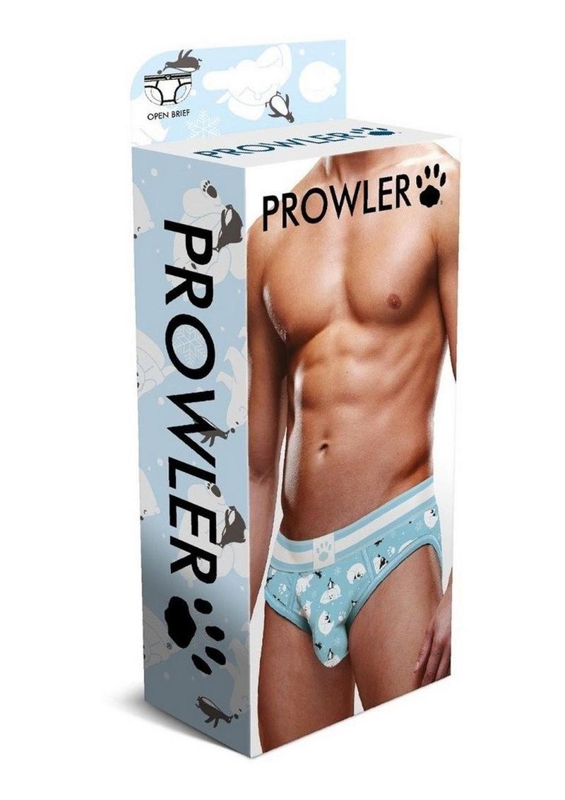 Load image into Gallery viewer, Prowler Winter Animals Open Brief - Blue/White - XSmall
