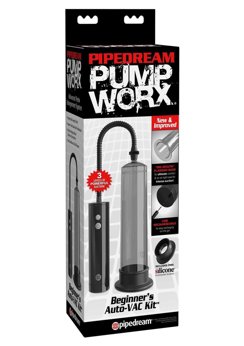 Load image into Gallery viewer, Pump Worx Beginner&#39;s Auto-Vac Penis Pump Kit - Smoke
