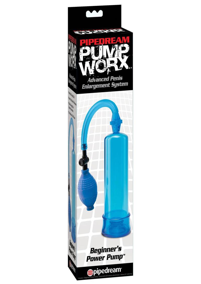 Load image into Gallery viewer, Pump Worx Beginner&#39;s Power Pump Advanced Penis Enlargement System - Blue
