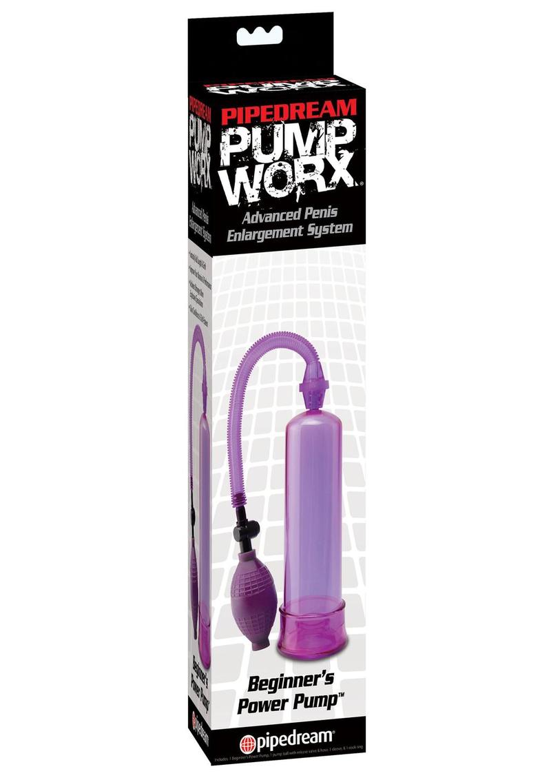 Load image into Gallery viewer, Pump Worx Beginner&#39;s Power Pump Advanced Penis Enlargement System - Purple
