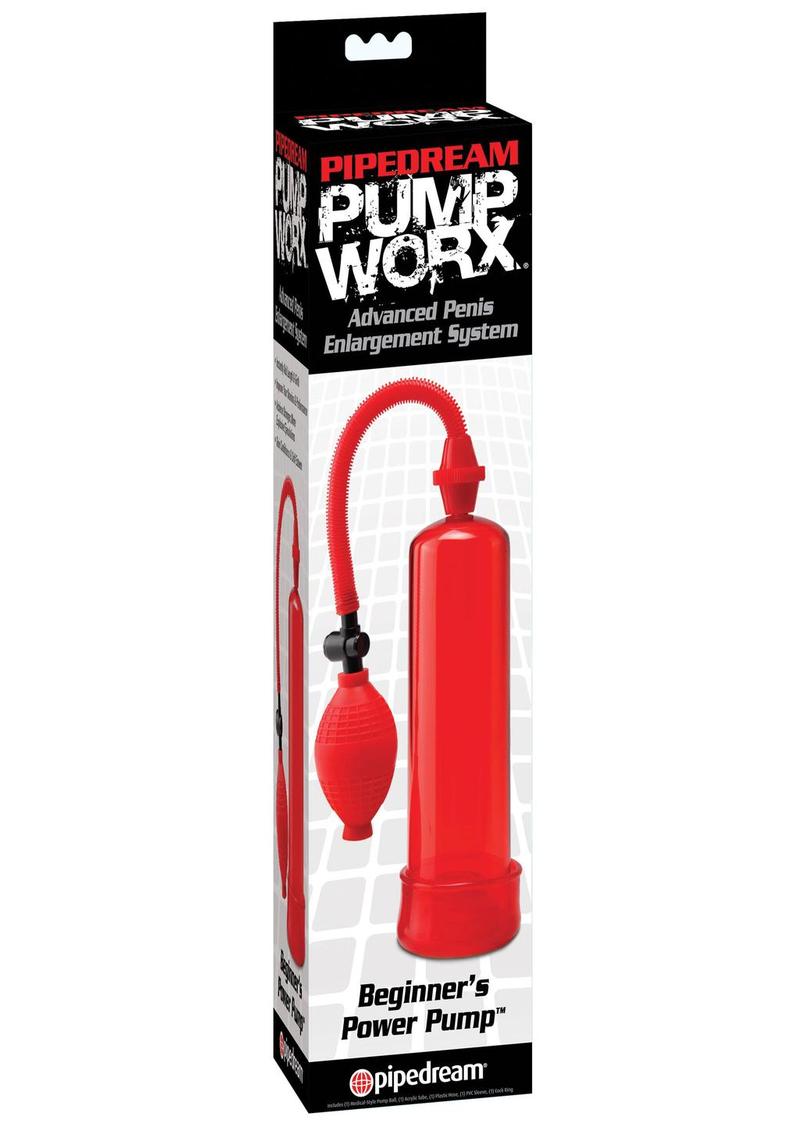 Load image into Gallery viewer, Pump Worx Beginner&#39;s Power Pump Advanced Penis Enlargement System - Red
