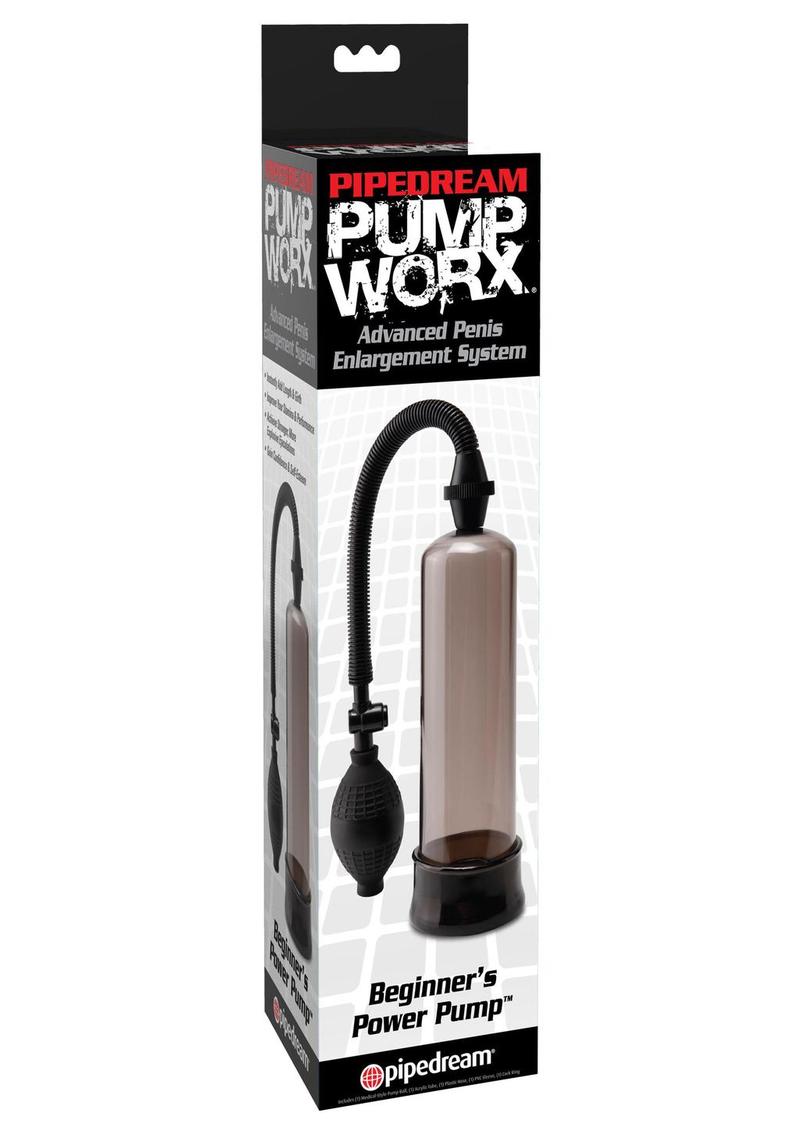 Load image into Gallery viewer, Pump Worx Beginner&#39;s Power Pump Advanced Penis Enlargement System - Black/Smoke
