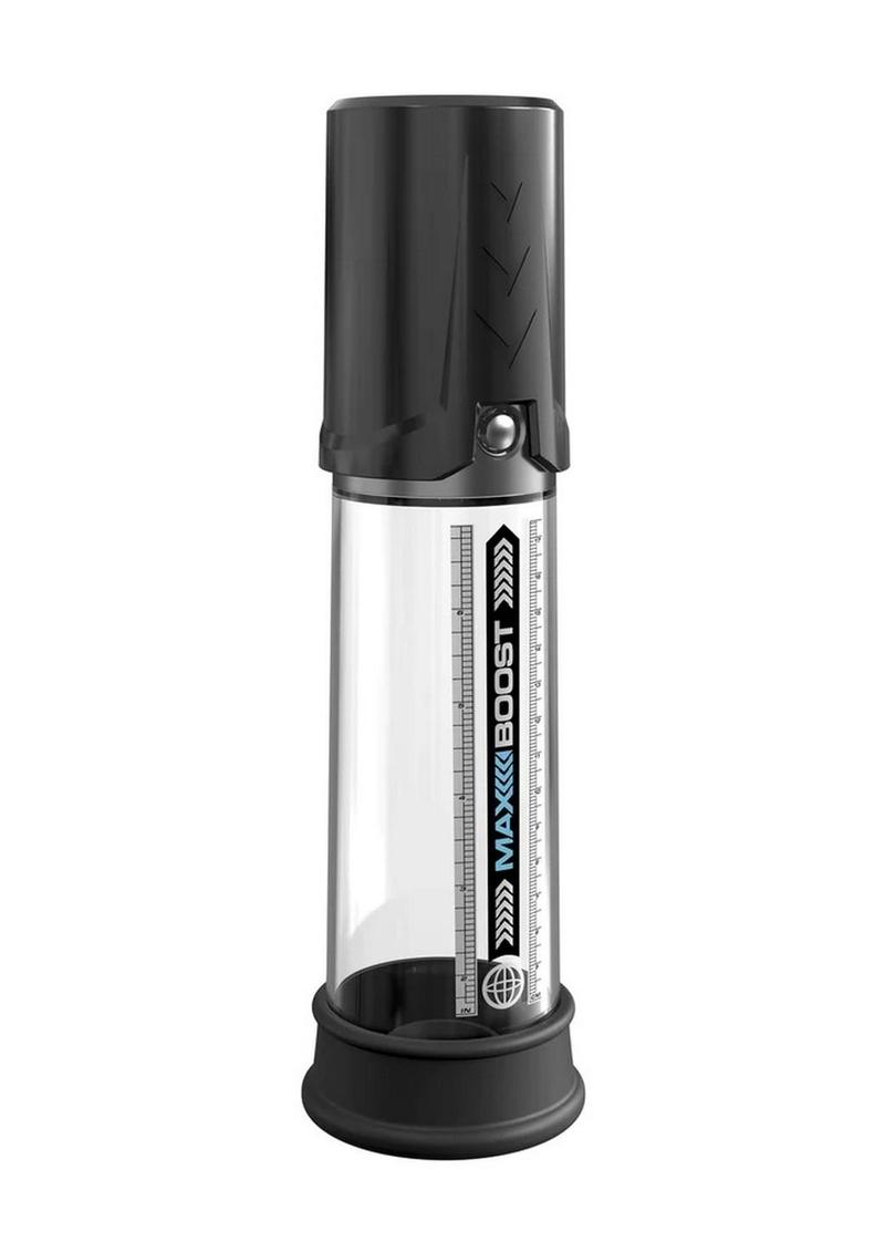 Load image into Gallery viewer, Pump Worx Max Boost Penis Pump - Black/Clear
