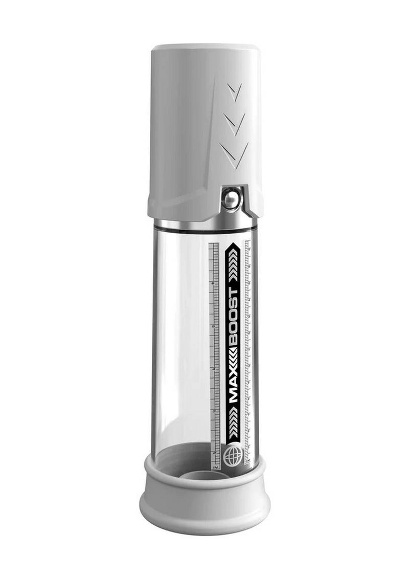 Load image into Gallery viewer, Pump Worx Max Boost Penis Pump - Clear/White
