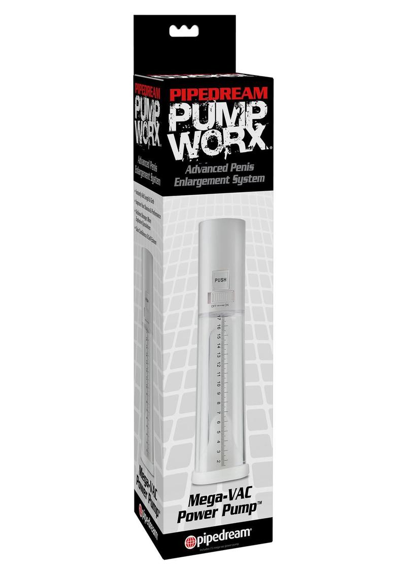 Load image into Gallery viewer, Pump Worx Mega-Vac Power Pump Advanced Penis Enlargement System - White
