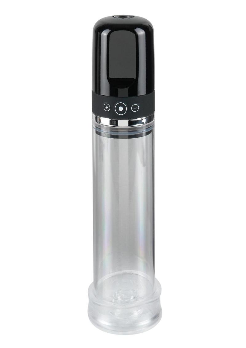 Load image into Gallery viewer, Pump Worx Rechargeable 3-Speed Auto-Vac Penis Pump - Black/Clear
