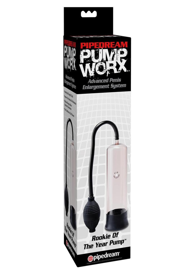 Load image into Gallery viewer, Pump Worx Rookie Of The Year Pump Advanced Penis Enlargement System - Black/Clear
