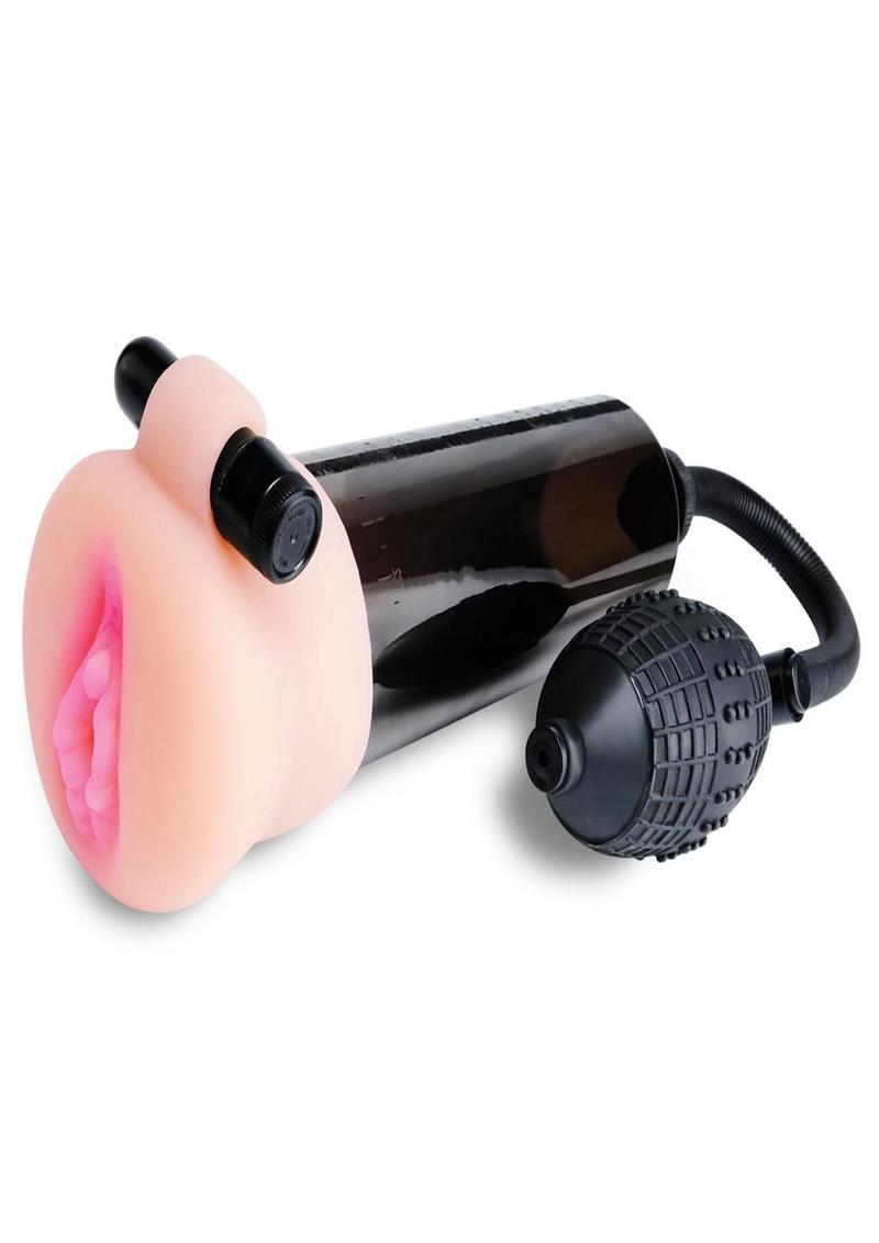 Load image into Gallery viewer, Pump Worx Travel Trio 9 Piece Penis Pump and Pleasure Sleeve - Black/Vanilla - Set
