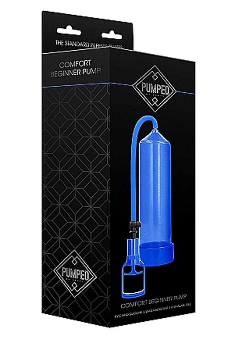 Load image into Gallery viewer, Pumped By Shots Comfort Beginner Penis Pump - Blue
