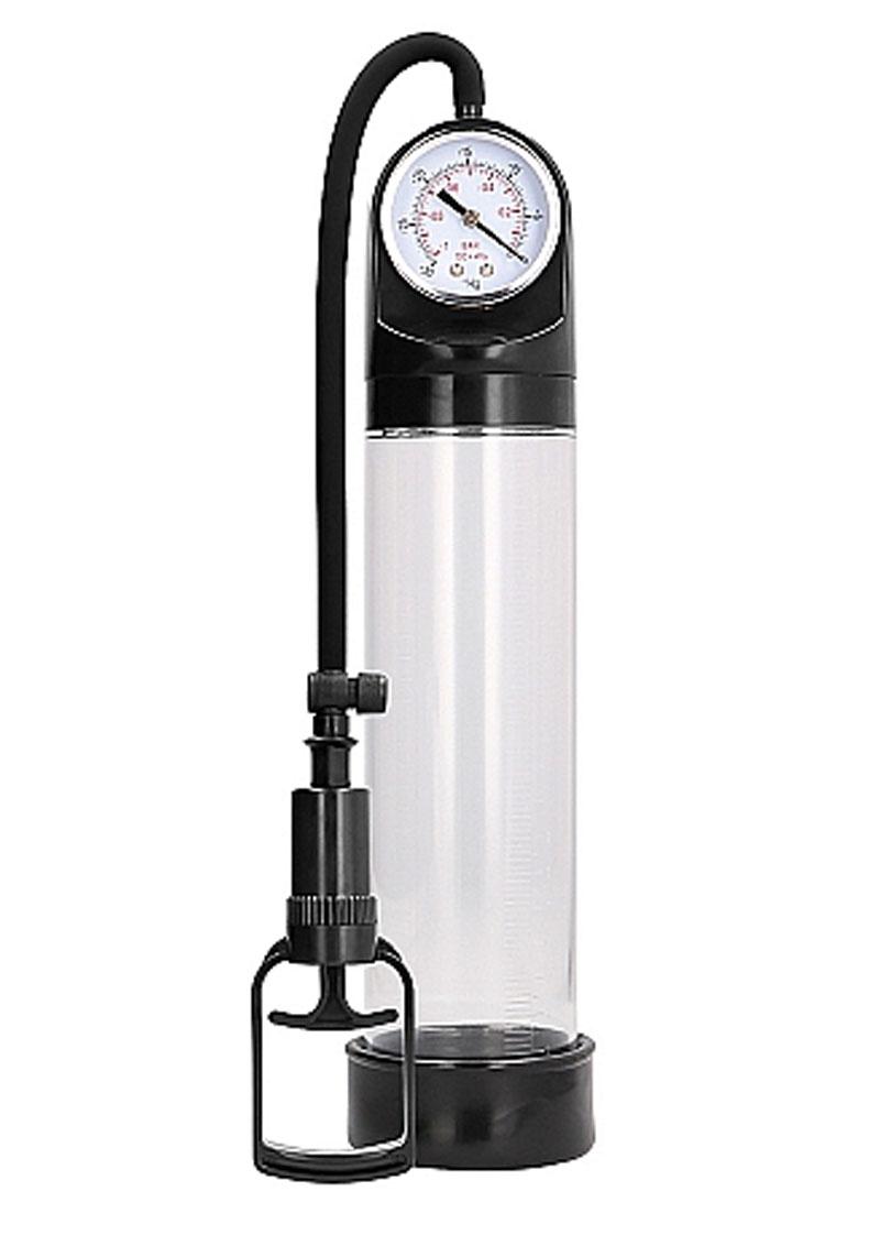 Load image into Gallery viewer, Pumped By Shots Comfort Penis Pump with Advanced Psi Gauge - Clear
