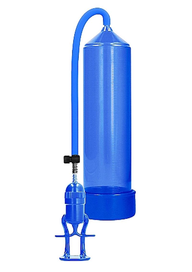 Load image into Gallery viewer, Pumped By Shots Deluxe Beginner Penis Pump - Blue
