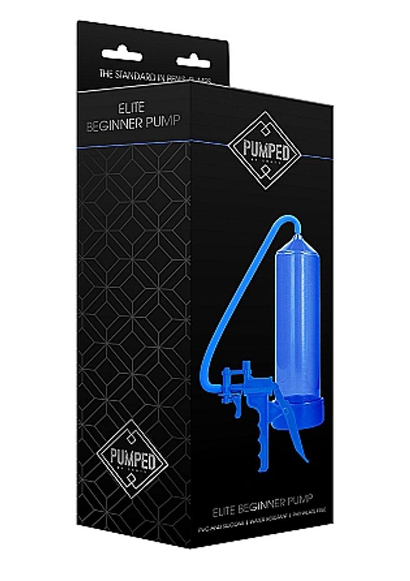 Load image into Gallery viewer, Pumped By Shots Elite Beginner Penis Pump - Blue
