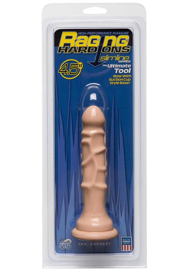 Load image into Gallery viewer, Raging Hard-Ons - Slimline Series - The Ultimate Tool Dildo with Suction Cup - Vanilla - 4.5in
