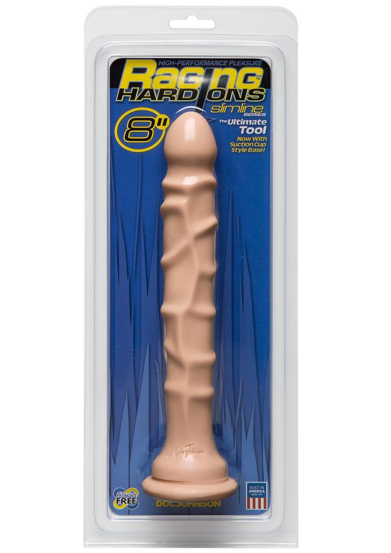 Load image into Gallery viewer, Raging Hard-Ons - Slimline Series - The Ultimate Tool Dildo with Suction Cup - Vanilla - 8in
