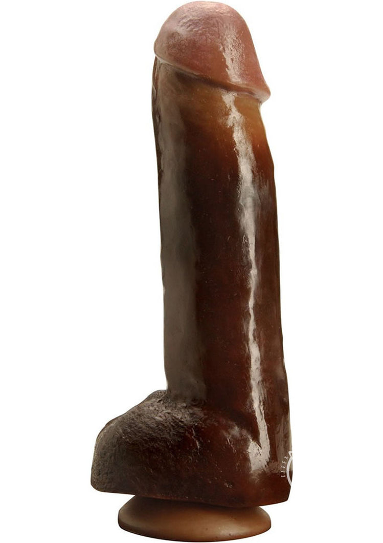 Rascal Chi Chi Larue's Black Balled Massive Cock Waterproof - Chocolate - 12in