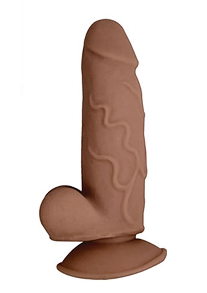 Load image into Gallery viewer, Realcocks Dual Layered #1 Bendable Dildo - Caramel - 5.5in
