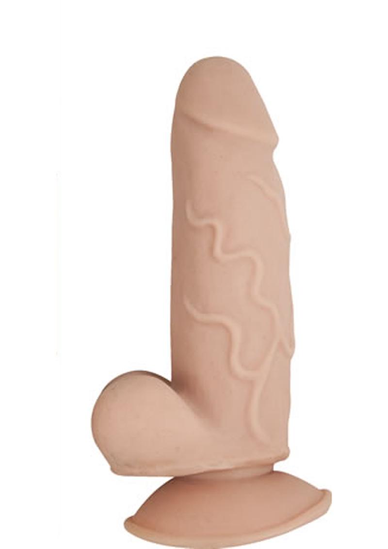 Load image into Gallery viewer, Realcocks Dual Layered #1 Bendable Dildo - Vanilla - 5.5in
