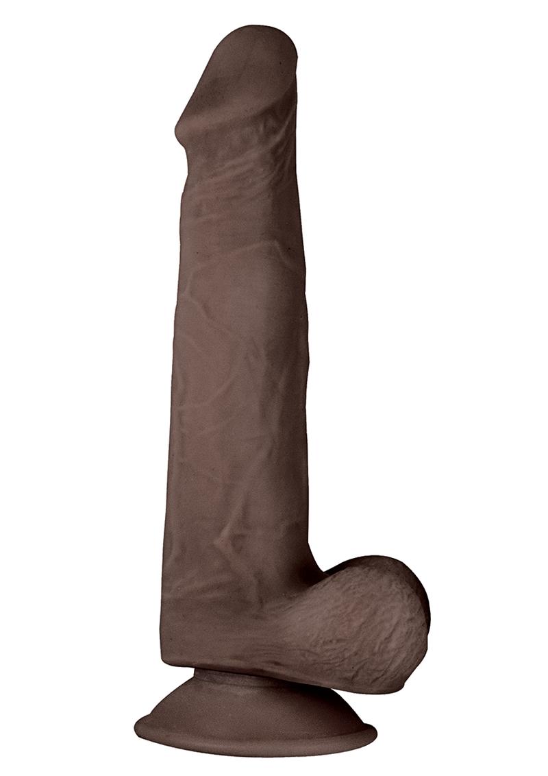 Load image into Gallery viewer, Realcocks Dual Layered #3 Bendable Dildo - Brown/Chocolate - 7.5in
