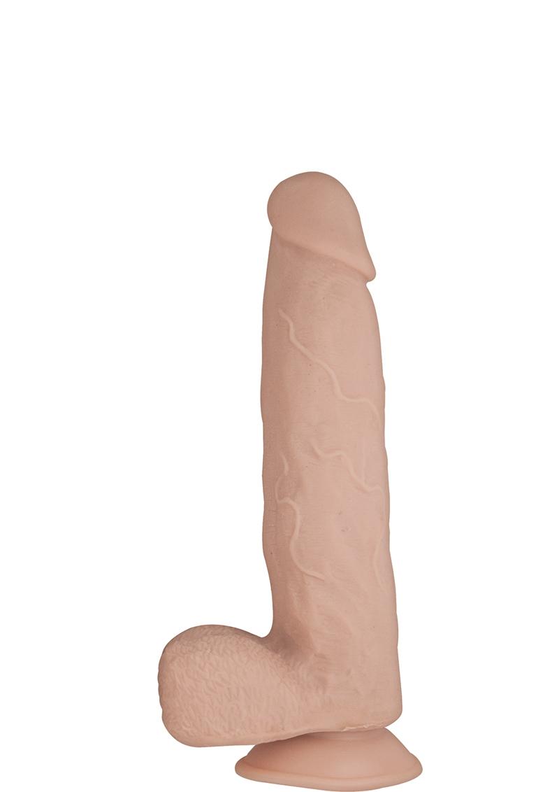 Load image into Gallery viewer, Realcocks Dual Layered #7 Bendable Dildo - Flesh/Vanilla - 8.5in
