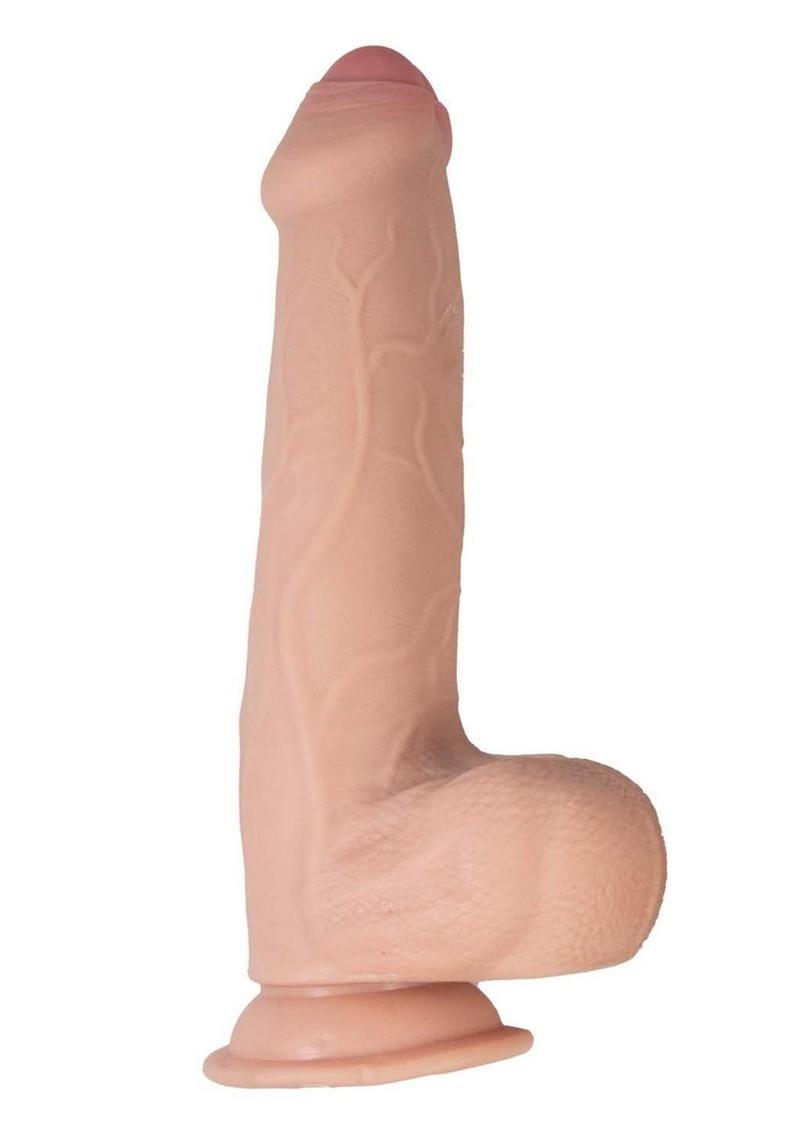 Load image into Gallery viewer, Realcocks Dual Layered Uncut Slider Fat Dick Dildo - Vanilla - 9in
