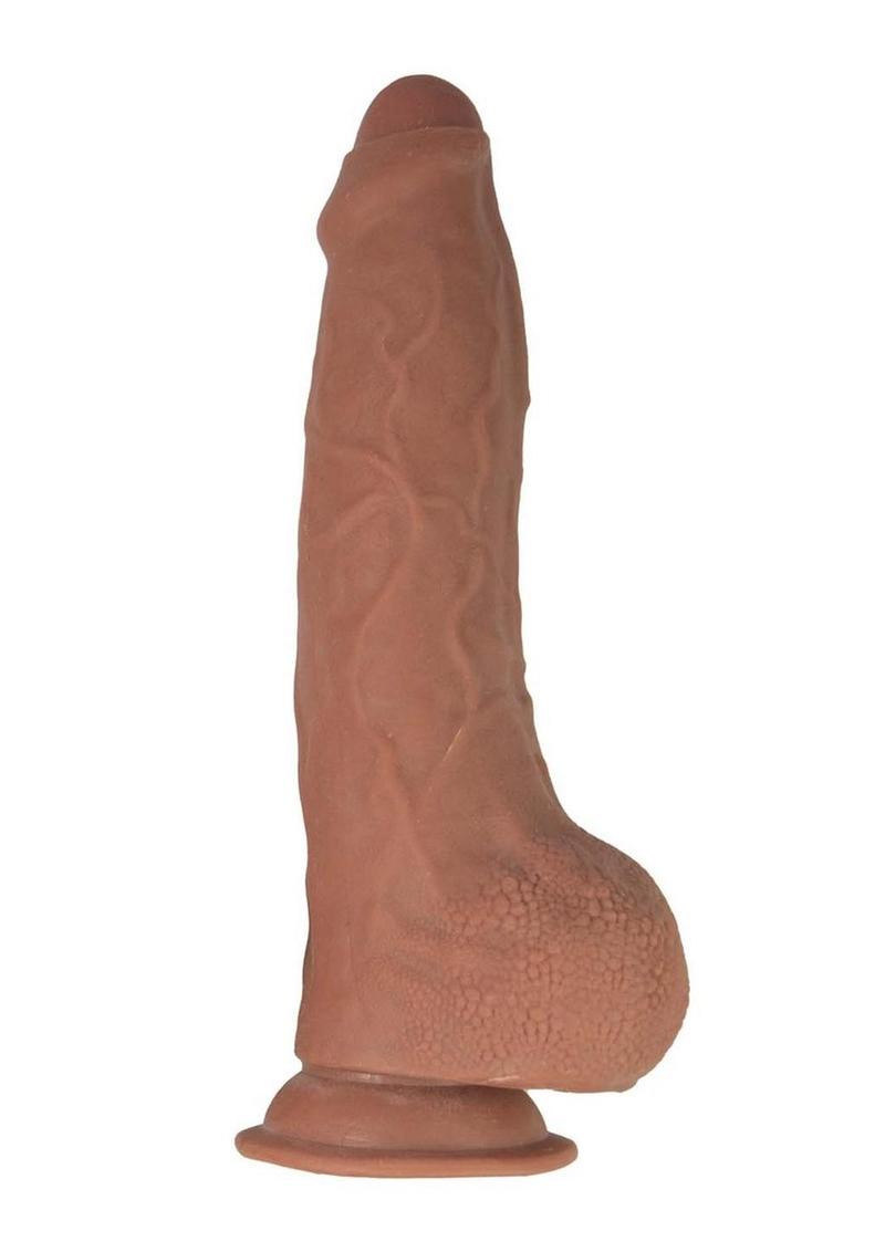 Load image into Gallery viewer, Realcocks Dual Layered Uncut Slider with Tight Balls - Caramel - 9.5in
