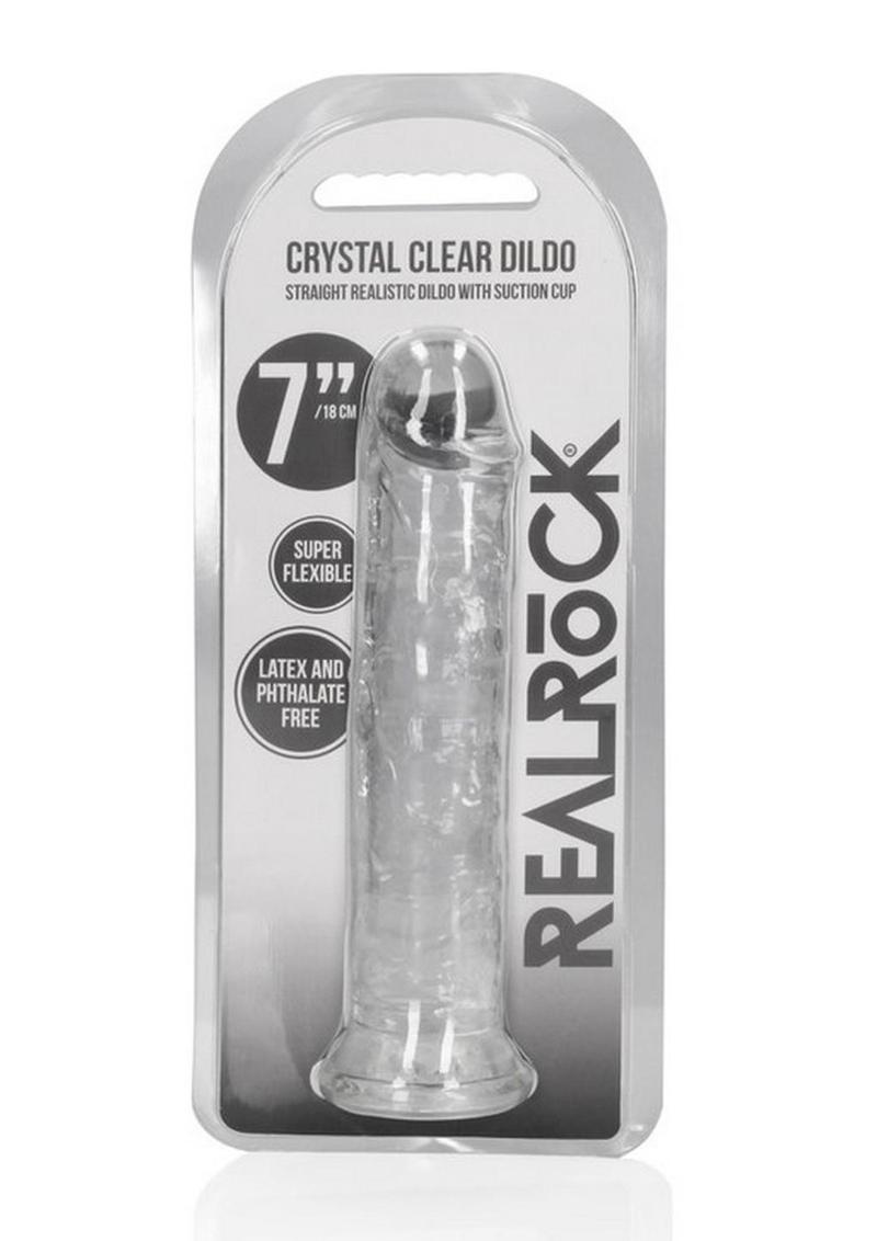 Load image into Gallery viewer, Realrock Skin Realistic Straight Dildo Without Balls - Clear - 7in
