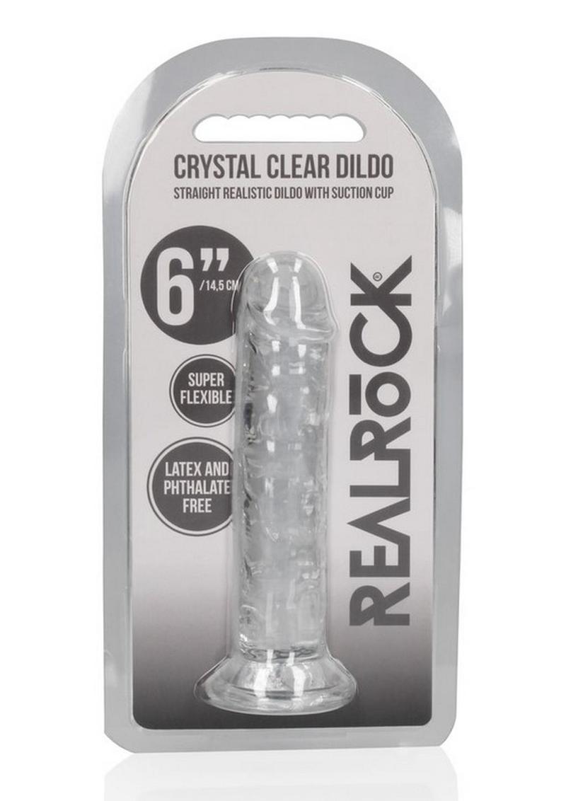 Load image into Gallery viewer, Realrock Skin Realistic Striaght Dildo Without Balls - Clear - 6in
