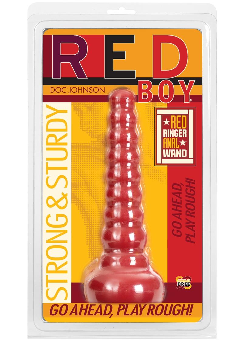 Load image into Gallery viewer, Red Boy - Anal Wand Butt Plug - Red
