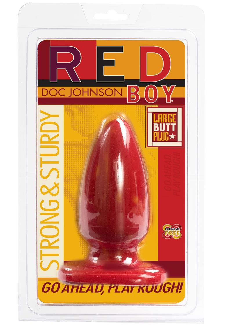 Load image into Gallery viewer, Red Boy - Large Butt Plug - Red
