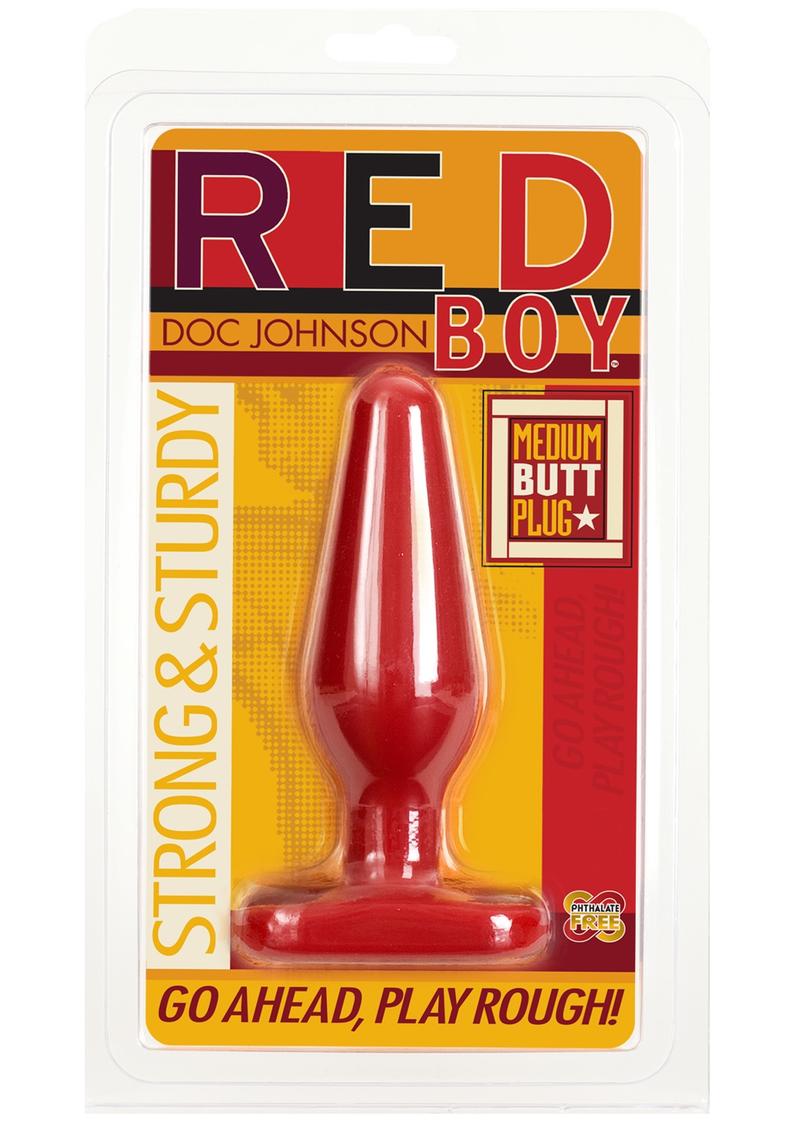 Load image into Gallery viewer, Red Boy - Medium Butt Plug - Red
