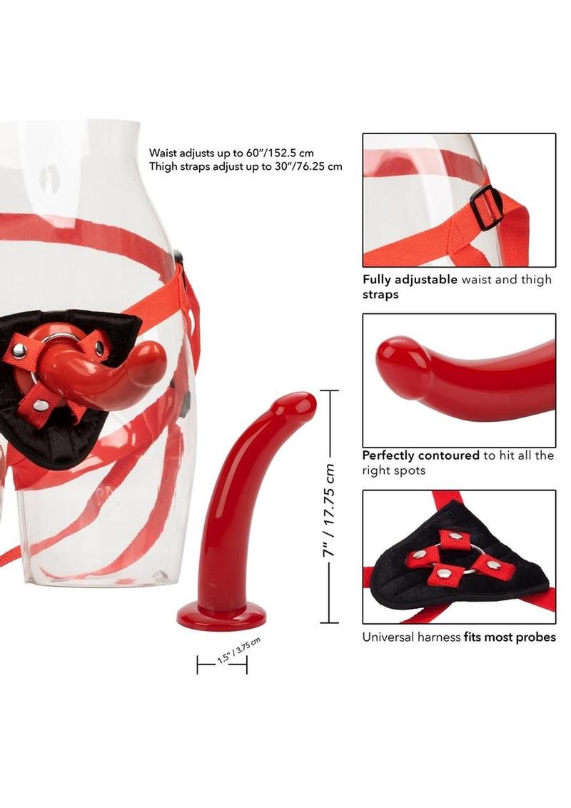 Load image into Gallery viewer, Red Rider Adjustable Strap-On with Dildo
