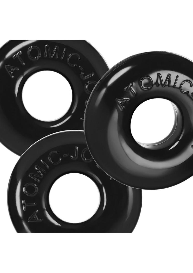 Load image into Gallery viewer, Ringer Max Cock Ring - Black - 3 Pack
