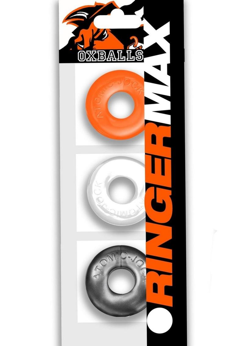 Load image into Gallery viewer, Ringer Max Cock Ring (3 Pack) - Hazzard
