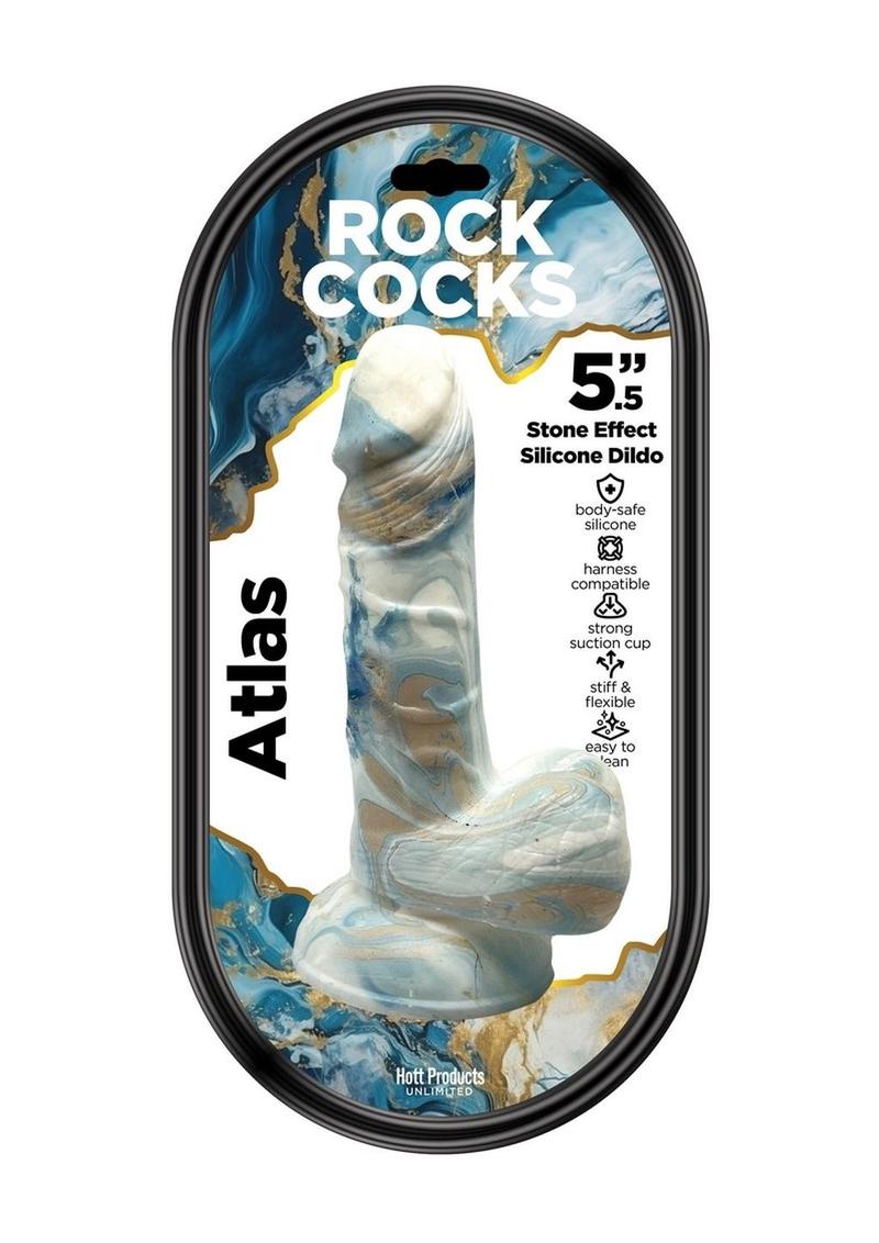 Load image into Gallery viewer, Rock Cocks Atlas Silicone Dildo - Multicolor - 5.5in
