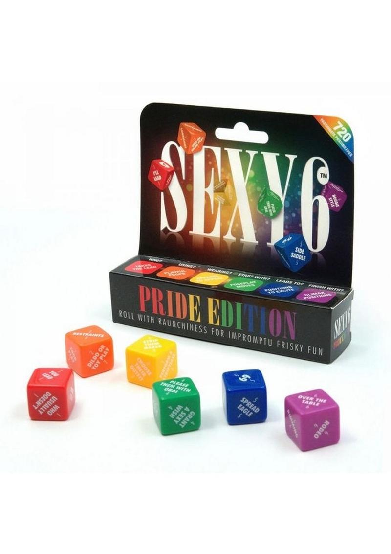 Load image into Gallery viewer, Sexy 6 Pride Edition Couples Dice Game
