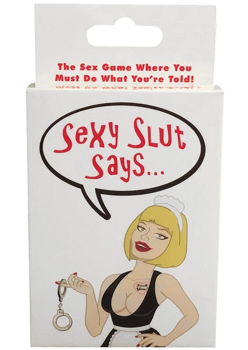 Load image into Gallery viewer, Sexy Slut Says Card Game
