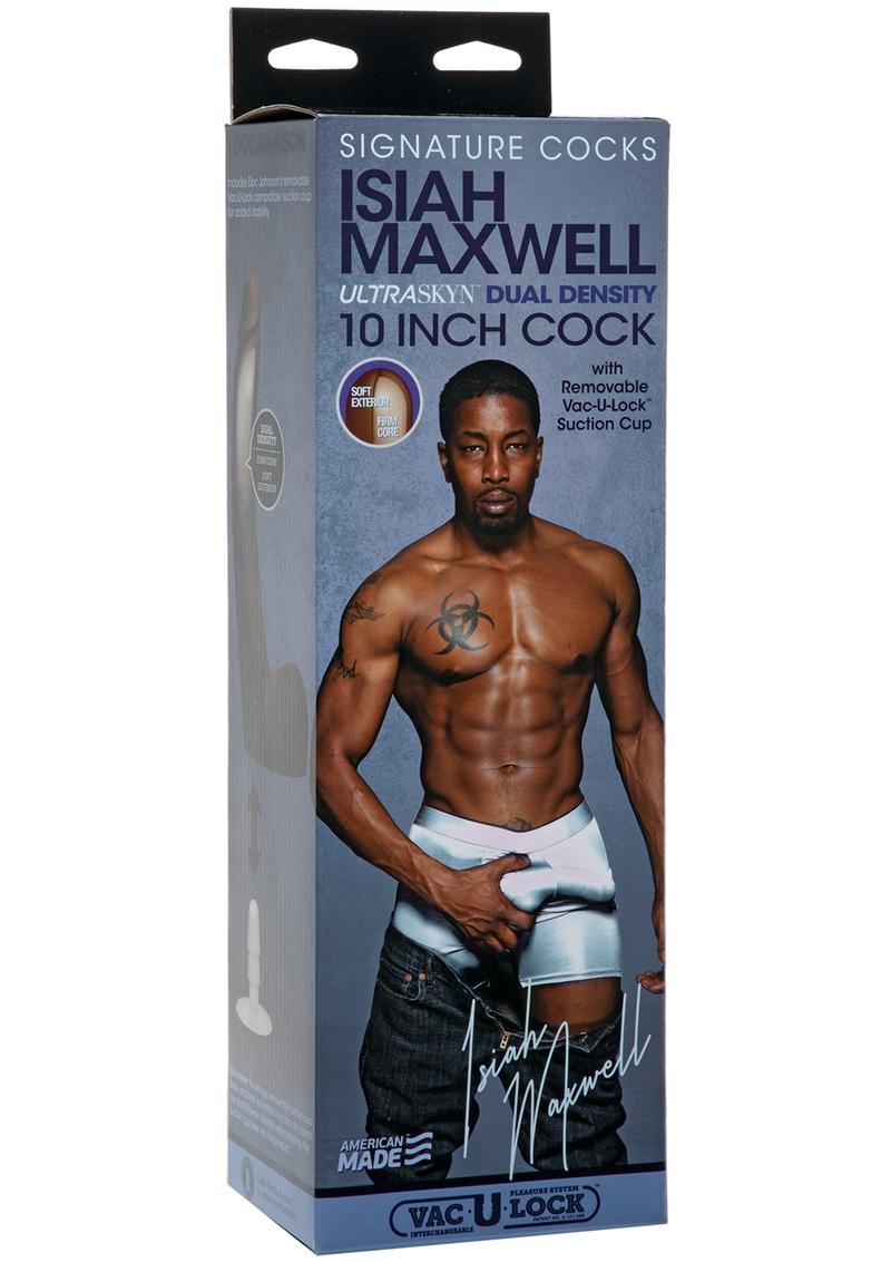 Load image into Gallery viewer, Signature Cocks Isiah Maxwell Dildo - Chocolate - 10in
