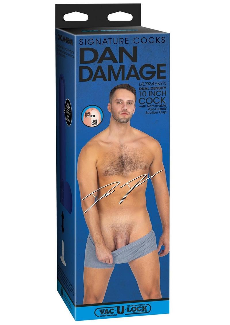 Load image into Gallery viewer, Signature Cocks Ultraskyn Dan Damage Dildo with Removable Suction Cup - Vanilla - 10in
