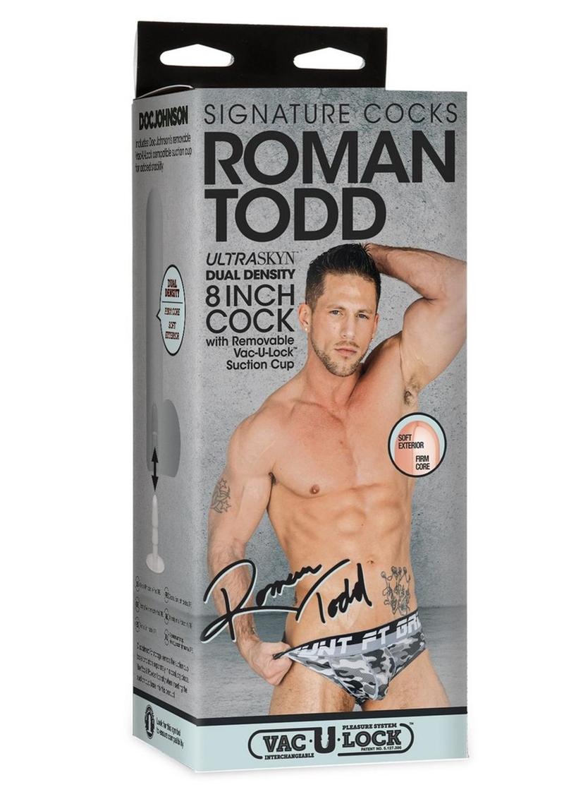 Load image into Gallery viewer, Signature Cocks Ultraskyn Roman Todd Dildo with Removable Suction Cup - Vanilla - 8in

