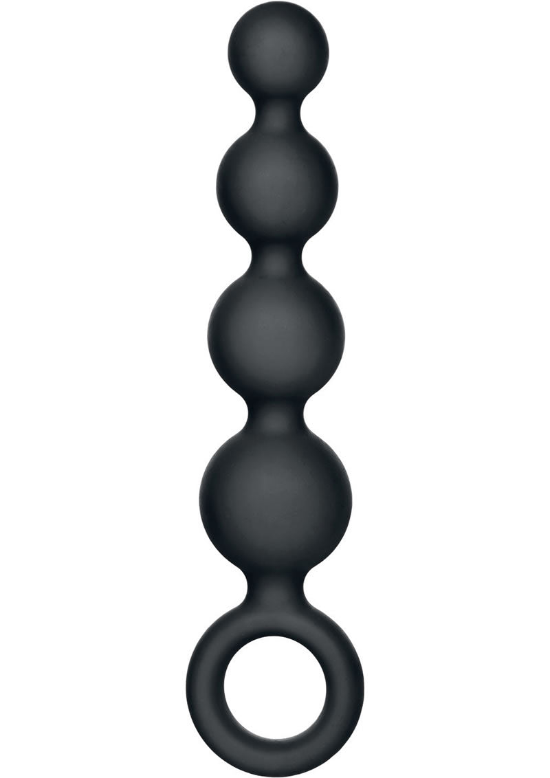 Load image into Gallery viewer, Silicone Booty Anal Beads - Black
